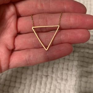Gold Triangle Necklace